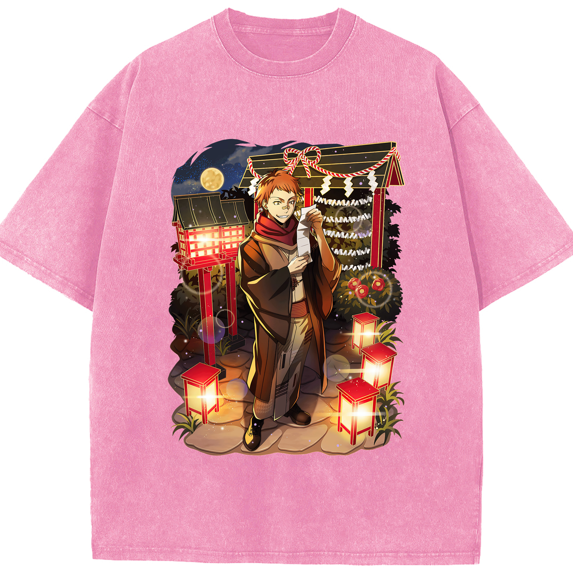 （画像用） 文豪ストレイドッグス Bungo Stray Dogs 綿100% ヴィンテージ風 半袖Tシャツ（フロントプリント）